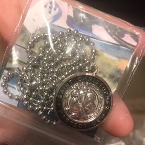 Get Back- St. Christopher Surfer Necklace